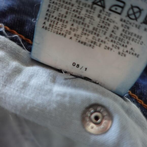 D&G Dolce & Gabbana Jeans Womens 29 Blue Denim Low Rise Limited Edition Vintage - Picture 13 of 13